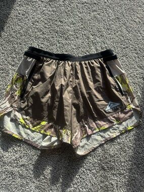 Nike Brown Trail Running Shorts XL lined